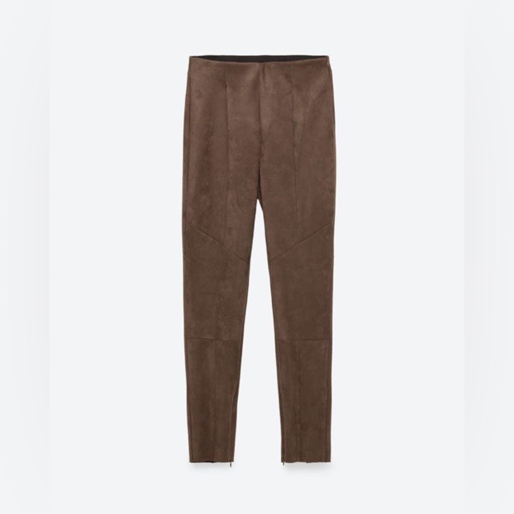 Zara faux suede leggings
